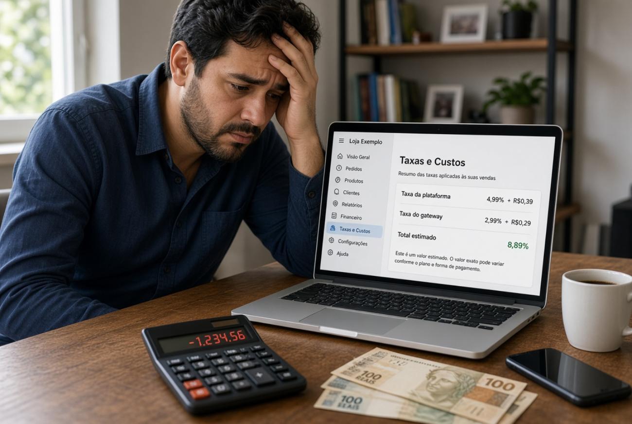 quanto voce perde com as taxas das plataformas